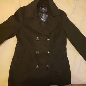 Black pea coat